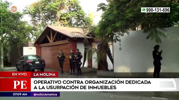 Desmantelan organización de tráfico y usurpación de inmuebles en La Molina