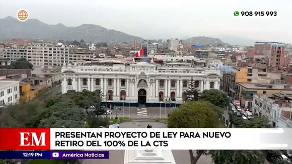 Presentan proyecto de ley para nuevo retiro del 100% de la CTS