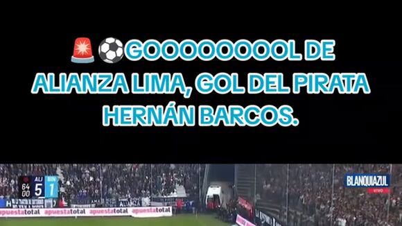 TROME Hernán Barcos gol Alianza Lima vs. Binacional (TIkTok)