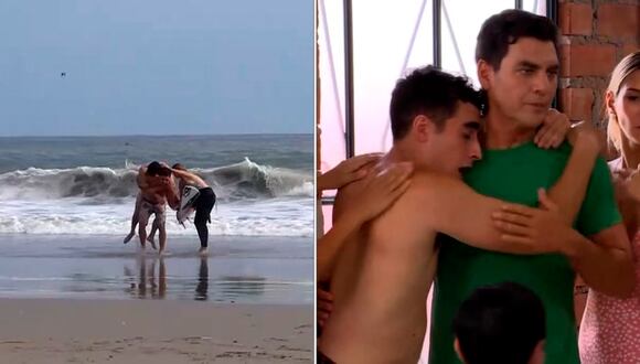 'AFHS': Mike rescató del mar al Jaimito