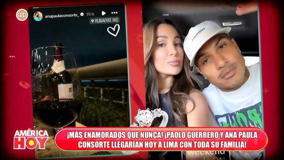 Paolo Guerrero y Ana Paula en Brasil