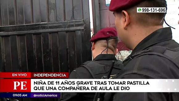 Escolar queda grave tras tomar patilla en colegio