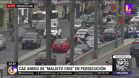 Cae amigo del "maldito cris" en persecución