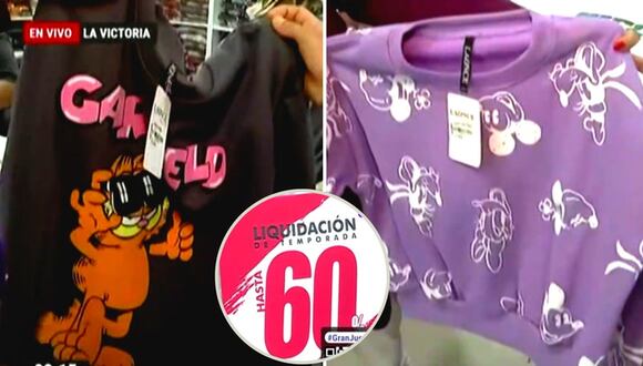 La Victoria: Remate de ropa en Gamarra