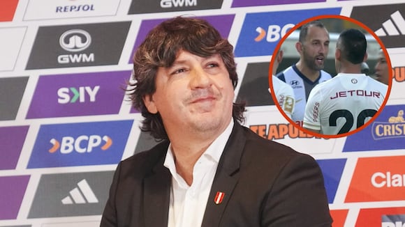 Declaraciones de Jean Ferrari en Videna. (Foto: FPF / Video: Gianina González)