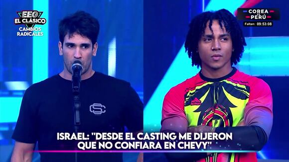 EEG: Israel da descargo hacia Chevy luego del programa de ayer "Yo no estoy aquí por ningún escándalo"