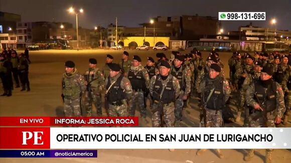 San Juan de Lurigancho: operativo policial en madrugada