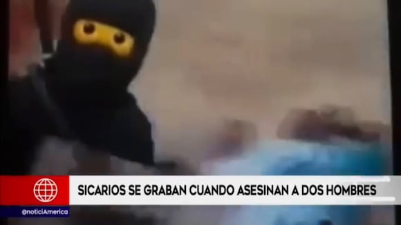 Piura: Sicarios graban asesinato de dos hombres en un parque