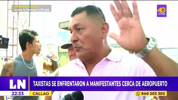 Callao: Vecinos y taxistas rechazan presencia de manifestantes