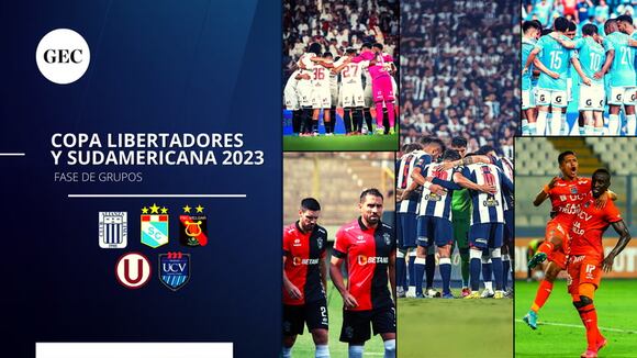 Copa Libertadores y Sudamericana 2023: mira los grupos y el fixture de los equipos peruanos