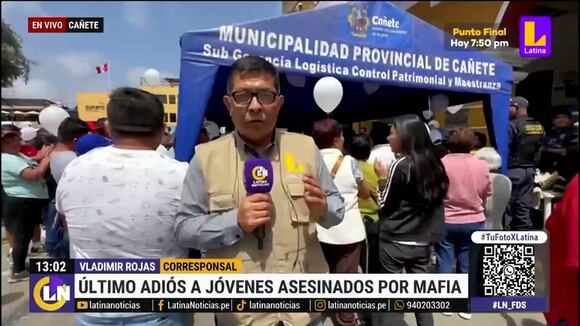 Entierro a sujetos asesinados en Cañete