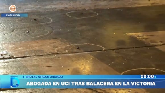 Abogada en UCI tras balacera