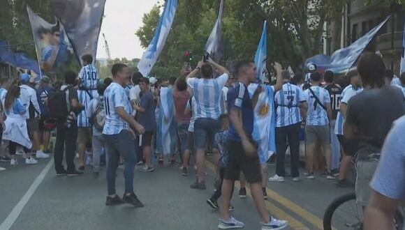 Argentinos arman la fiesta en Buenos Aires previo al duelo entre Argentina y Panamá