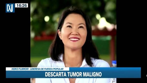 TROME - Keiko Fujimori anuncia que no tiene cáncer: “Se ha descartado la presencia de una neoplasia maligna”
