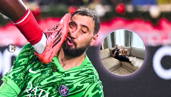Donnarumma recibe golpe en la cara tras brutal entrada de Singo en el PSG-Mónaco