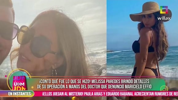 TROME - Melissa Paredes y su supuesta indirecta a Maricielo Effio en video con el dr. Fong: “Tengo que usar fajita y no sacármela”