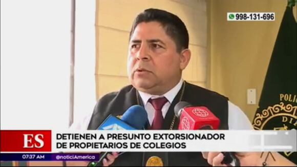 San Juan de Lurigancho: Capturan a presunto extorsionador de propietarios de colegios