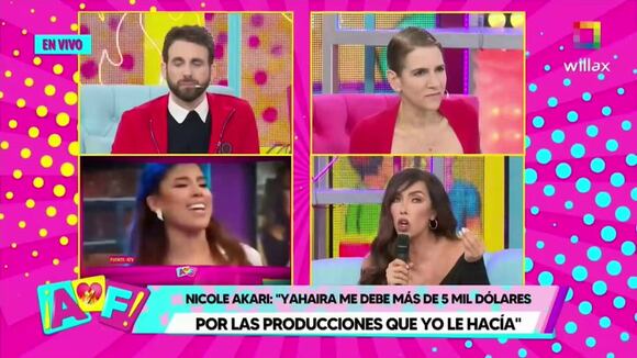TROME - Nicole Akari acusa a la mamá de Yahaira de querer botarla de programa de Willax: “Se me cayó, señora”