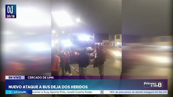 TROME | Cercado de Lima: Sicarios balean bus y dejan heridos al chofer y pasajera (Canal N)