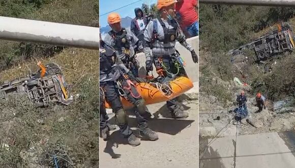 Piura: Al menos 10 muertos al caer autobús a abismo camino al norte del Perú