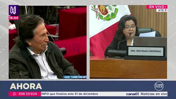 Lectura de sentencia de Alejandro Toledo por caso Interoceánica Sur. Video: Canal N
