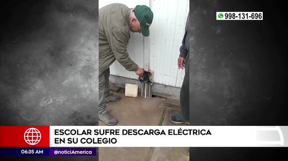 VMT: escolar se electrocuta en colegio