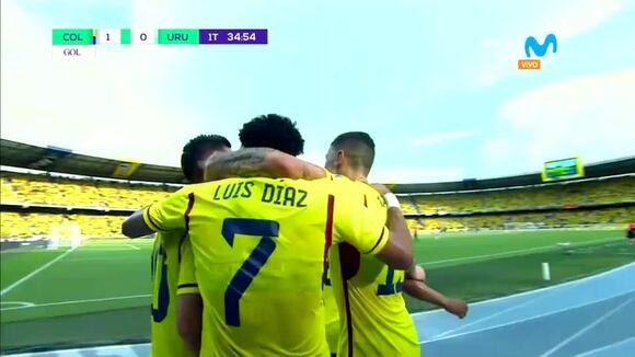 James Rodríguez anotó el 1-0 de Colombia vs. Uruguay. (Video: Movistar)