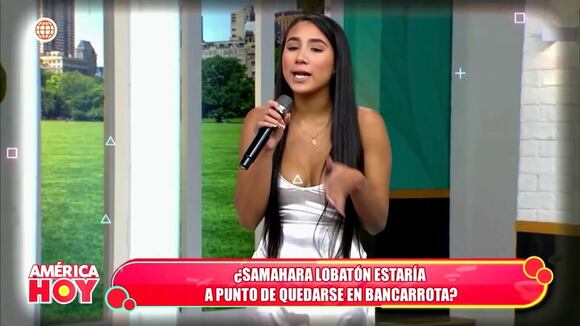 Samahara Lobatón estaría en bancarrota