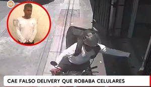 Capturan a ladrón que fingía ser delivery para robar celulares en La Victoria