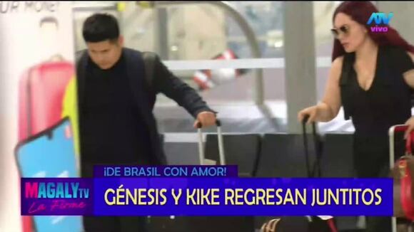 TROME | Génesis Tapia regresa de Brasil con Kike Márquez (Magaly TV)