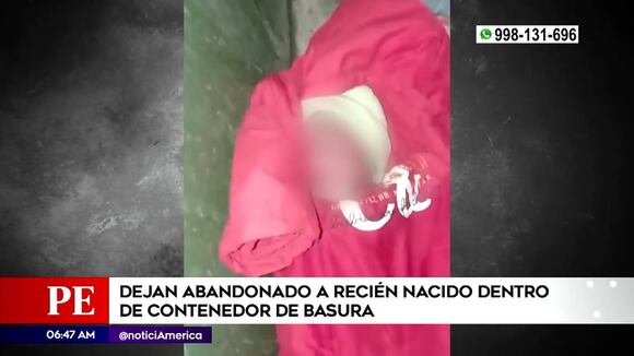 Abandonan a recién nacido
