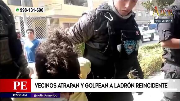 Vecinos enfurecidos golpean a ladrón