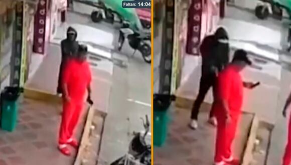 Colombia: Sicario intenta dispararle a hombre dos veces, pero arma se le traba