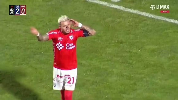 Gol de Carlos Garcés puso el 2-0 del Cienciano vs. Universitario. (Video: L1 Max)