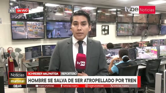 TROME - ¡Milagro en Ate!: joven se queda dormido en rieles y es arrollado por tren, pero sale ileso tras accidente