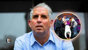 Diego Rebagliati sufre aparatosa caída EN VIVO por replicar ‘apanado’: Mira quién lo derribó