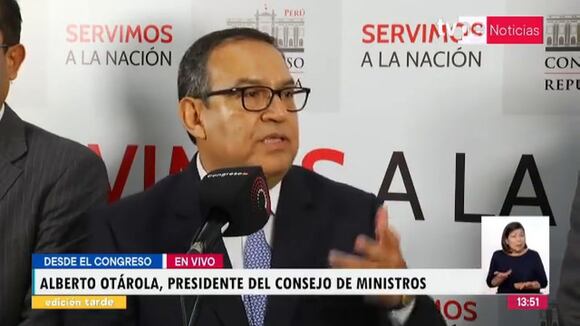 Declaraciones de Alberto Otárola