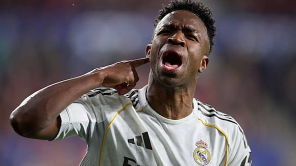 Gol de Vinícius Júnior para el 1-1 del Real Madrid vs. Osasuna. (Video: DSports / Foto: Getty Images)