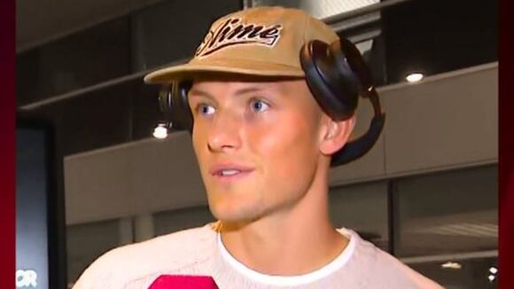 Oliver Sonne a su llegada a Uruguay. (Video: Fútbol en América)