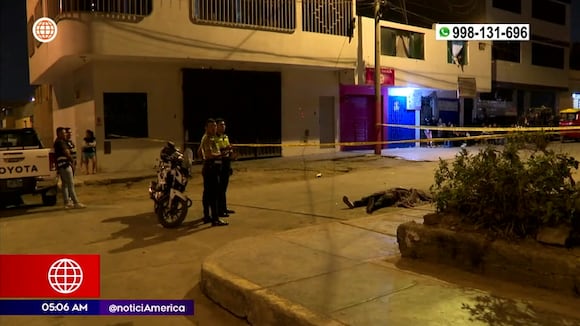 Comas: hombre es asesinado de 9 disparos cuando jugaba con su hijo en la calle