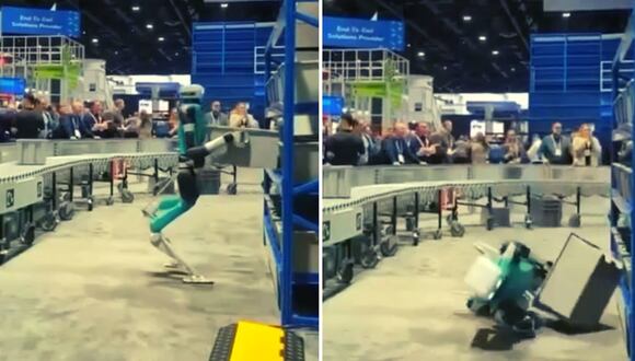 Robot colapsa por exceso de trabajo