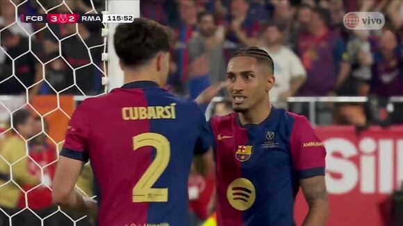 Jules Koundé puso en ventaja 3-2 al Barcelona vs Real Madrid. (Video: América TV)