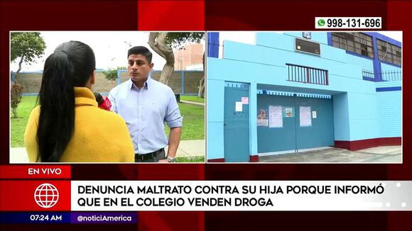 Mujer denuncia venta de drogas en colegio