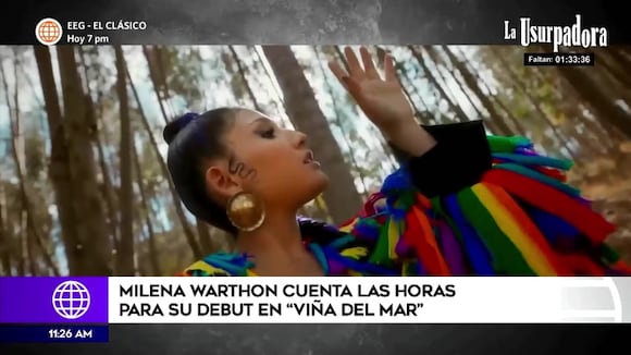 Milena Warthon cuenta las horas para su debut en Viña del Mar