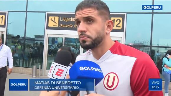 Periodista confunde a Di Benedetto con Ureña: "Eso es lo que le pasó al árbitro"