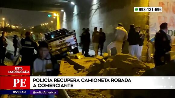 PNP recupera camioneta robada