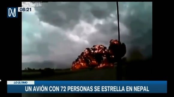TROME - Avión se estrella en Nepal