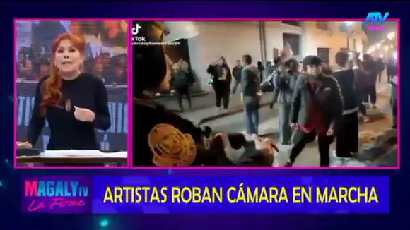 TROME - Los insultos de Tatiana Astengo en la marcha