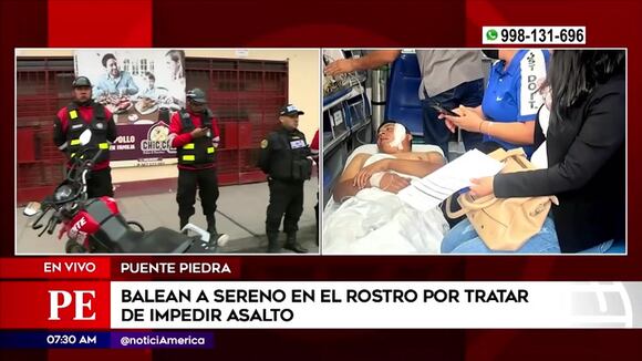 Puente piedra: sereno herido de bala