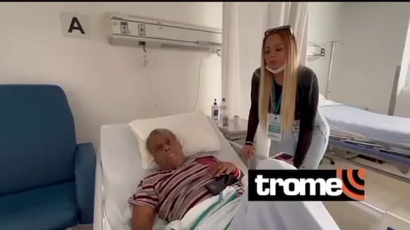 TROME - Shirley Cherres visita a Angobaldo en el hospital y protagonizan emotivo abrazo: “Lo llamo todos los días, siempre estoy pendiente”